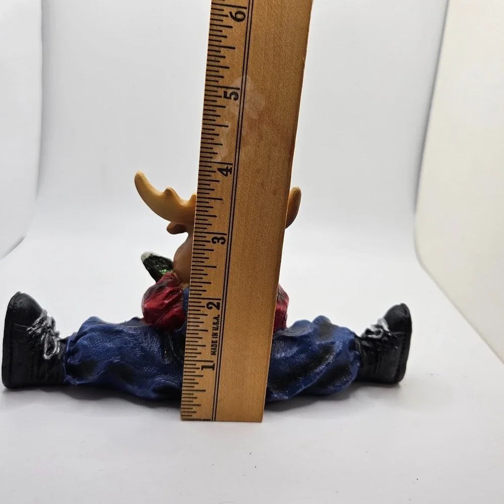 Vintage‎ Jubilee Giftware Moose Reindeer Welcome Figurine Cabin Christmas Decor